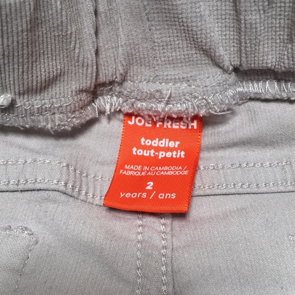 2T (4/$20) Stretch Cotton Corduroy Skinny Pants by Joe Fresh - Picture 8 of 11